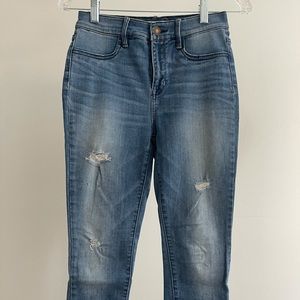 High rise ankle jegging